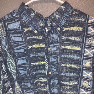 Like new Vintage Reyn Spooner Hawaiian fish print